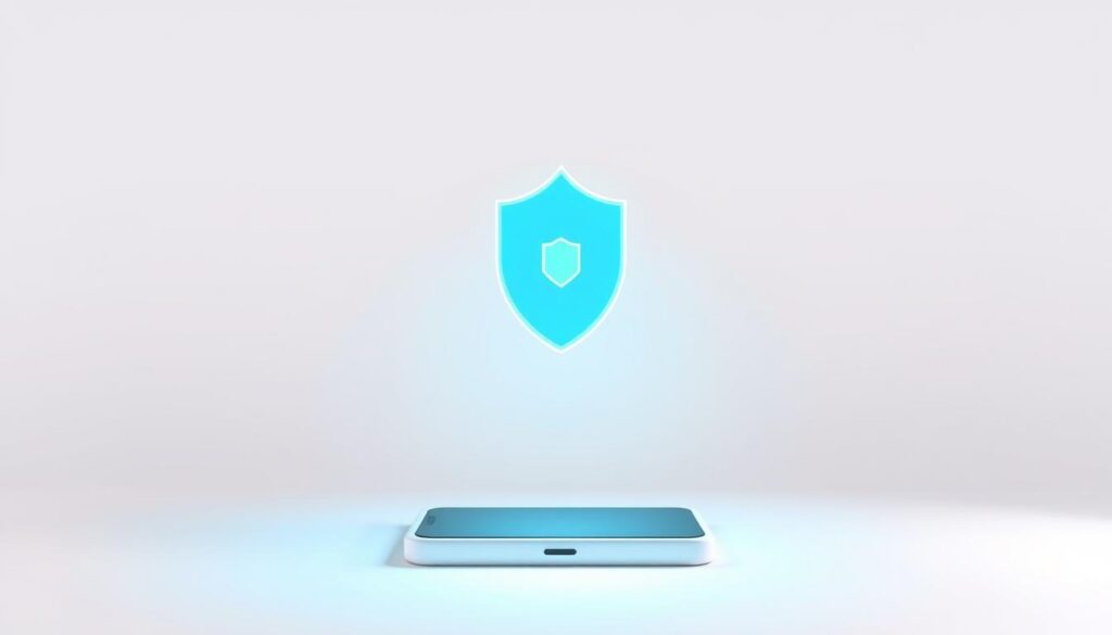 A modern, minimalist logo design for "PPSI Programa de Privacidade e Segurança da Informação", a Brazilian digital privacy and information security initiative. The logo features a clean, geometric composition of two interlocking shield shapes, subtly evoking the concept of privacy protection. The shapes are rendered in a cool, neutral palette of blues and grays, conveying a sense of trust and professionalism. The overall design is crisp, elegant, and optimized for digital display, reflecting the program's role in safeguarding online data and privacy. Dicas de privacidade online