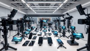 Teste de câmeras de celular