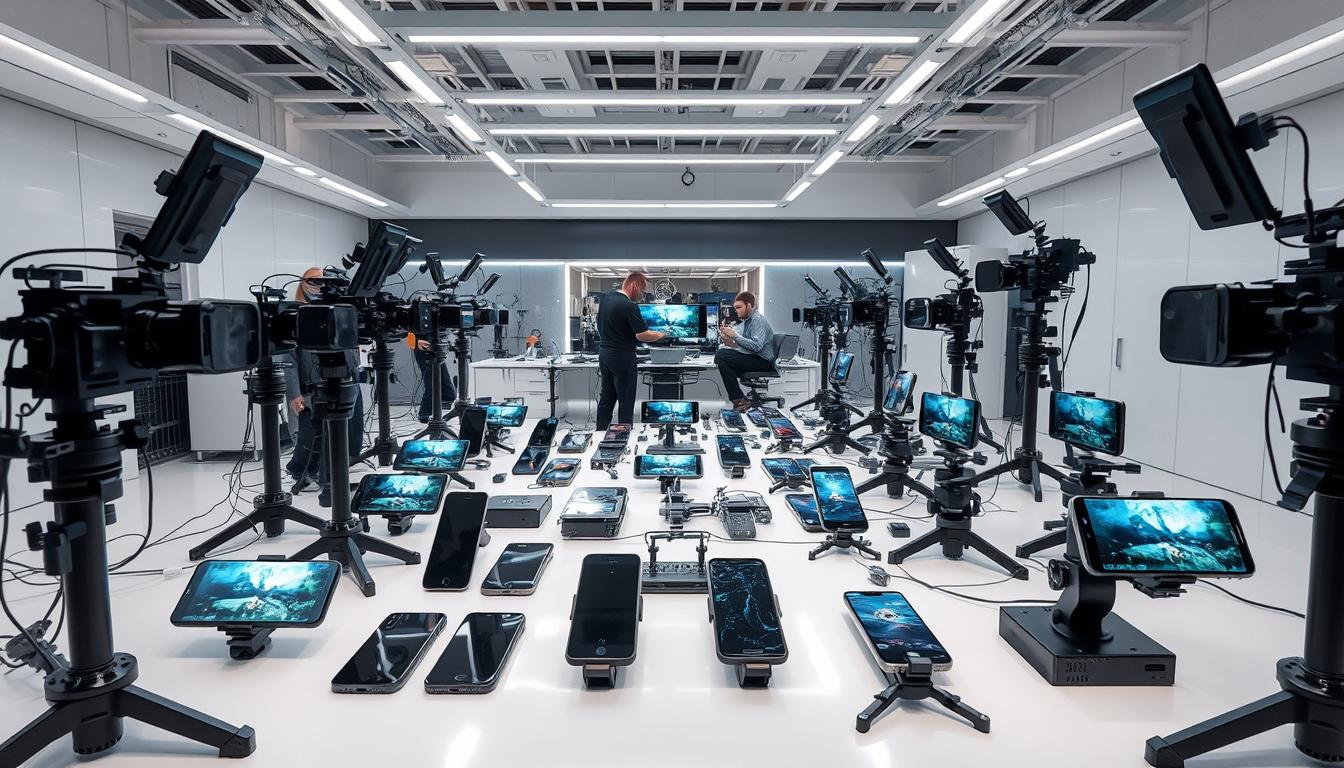 Teste de câmeras de celular